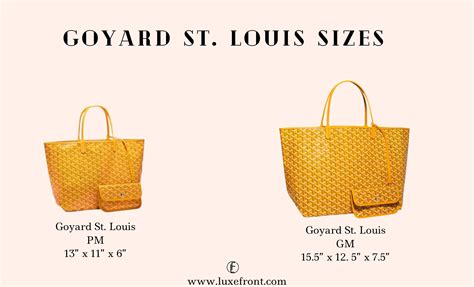 goyard gilt|goyard bag dimensions.